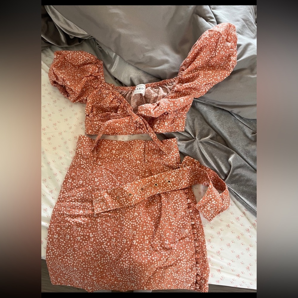 Sabo Skirt Cropped Top and Skirt Set